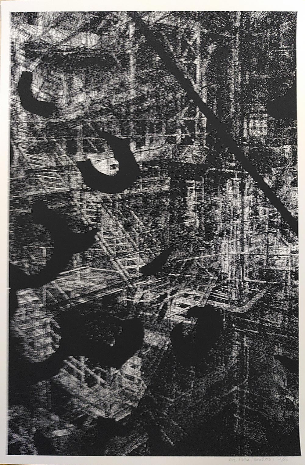 Escaliers Sérigraphie © Eric Mahé 